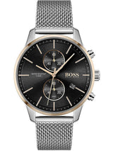 Hugo Boss Associate Silver Mesh Men's Watch  1513805 - Watches of America