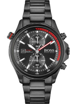 Hugo Boss Globetrotter Black Chronograph Men's Watch  1513825 - Watches of America