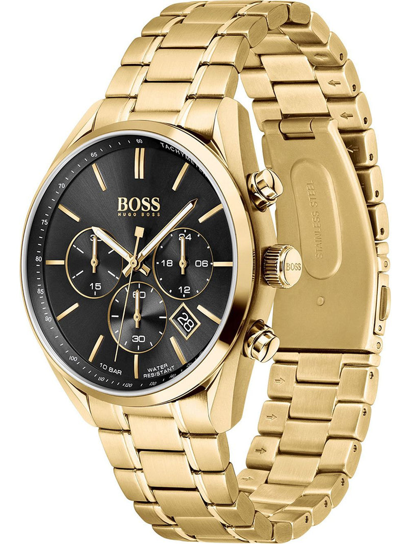 Hugo Boss Champion Gold Chronograph Men's Watch 1513848 - Watches of America #2