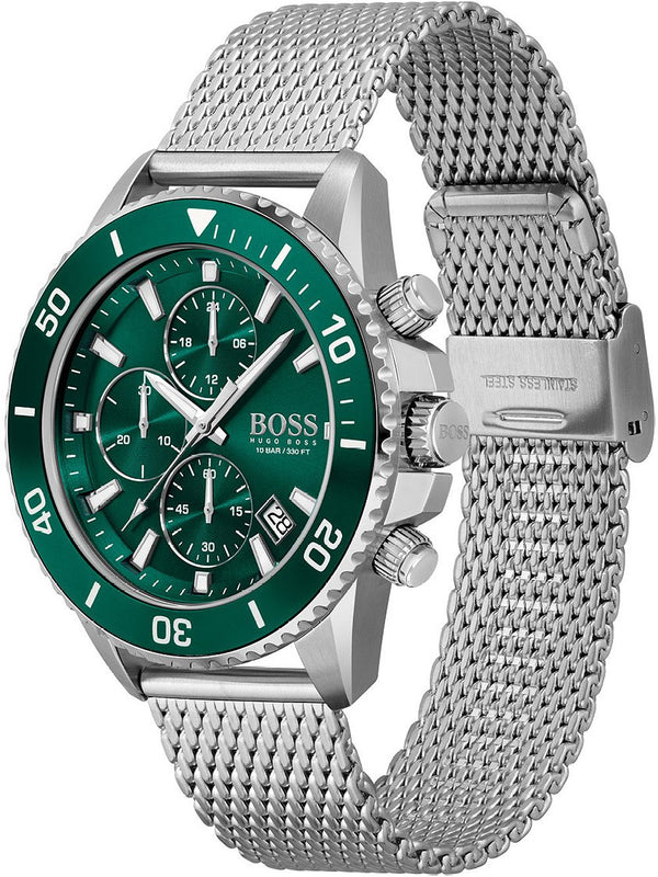 Hugo Boss Admiral Green Dial Men's Watch 1513905 - Watches of America #2