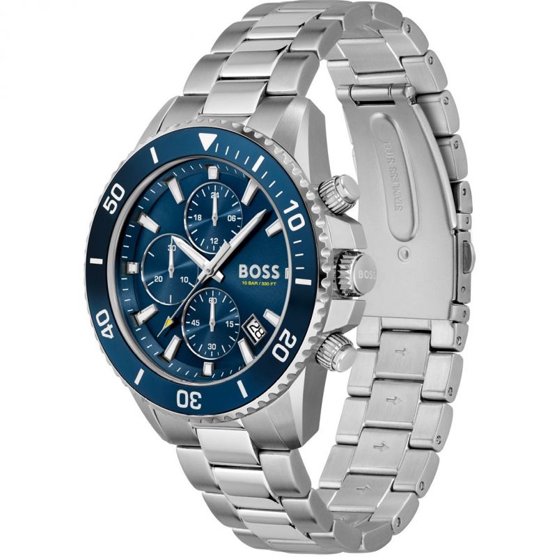 Hugo Boss Admiral Chronograph Blue Dial Men's Watch 1513907 - Watches of America #2