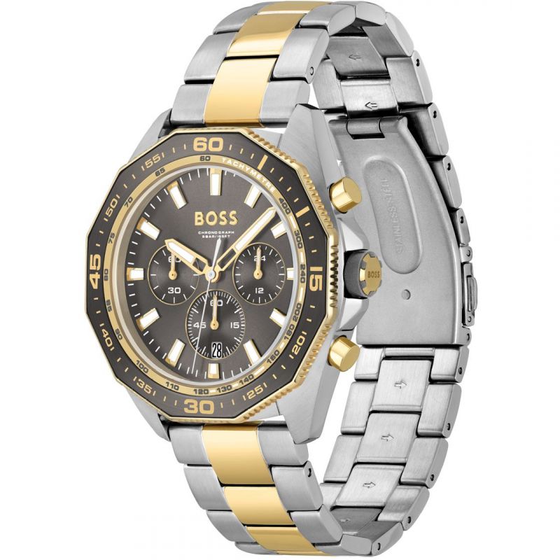 Energy Watch Boss Hugo Two-Tone 1513974 Men\'s Chronograph America Watches – of