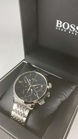 Hugo Boss Reloj cronógrafo delgado de fabricación suiza para hombre 1513267