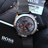Hugo Boss Ikon Chronograph Grey Dial Men's Watch 1513443 - Watches of America #2