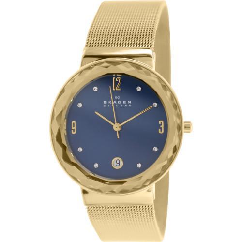 Skagen Leonora Gold Mesh Ladies Watch  SKW2181 - Watches of America