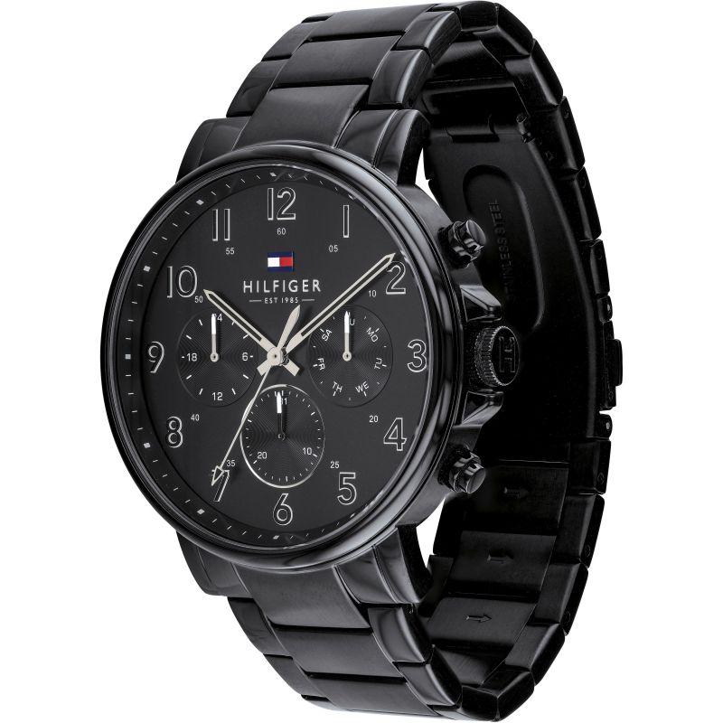 Tommy Hilfiger Multi-function Black Steel Men's Watch 1710383 - Watches of America #3