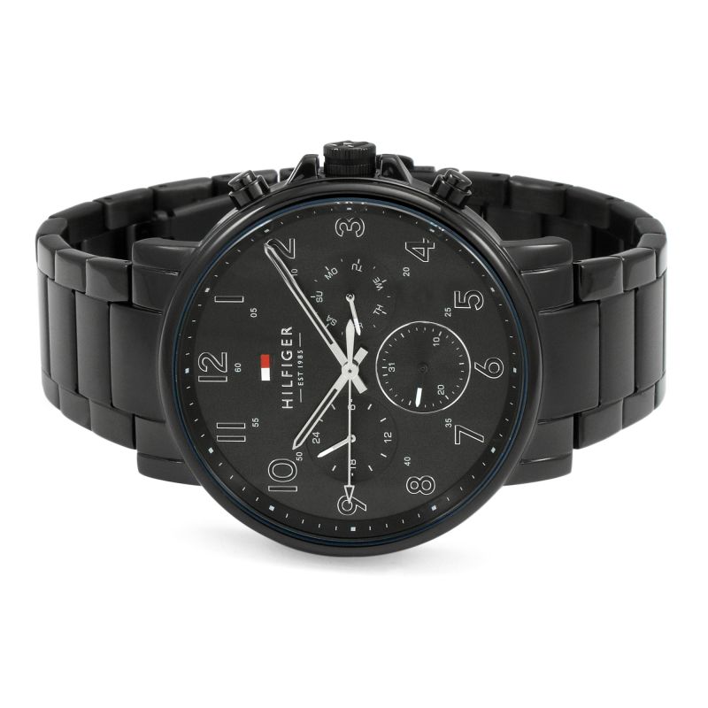 Tommy Hilfiger Multi-function Black Steel Men's Watch 1710383 - Watches of America #4