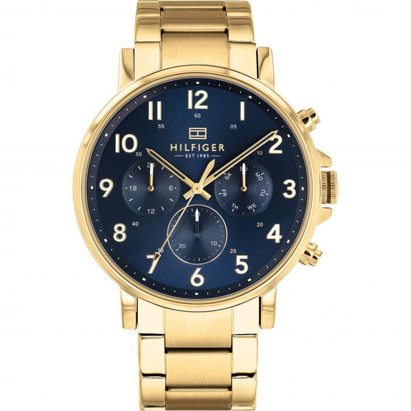 Tommy Hilfiger Multi-function Gold Steel Men's Watch  1710384 - Watches of America