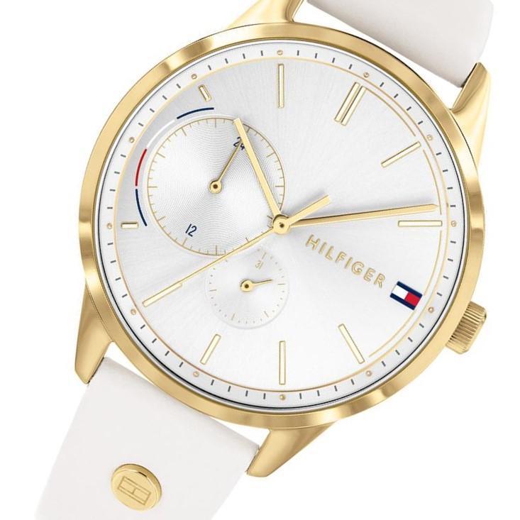 Tommy Hilfiger Brooklyn Silver Dial Leather Strap Ladies Watch 1782018 - Watches of America #4