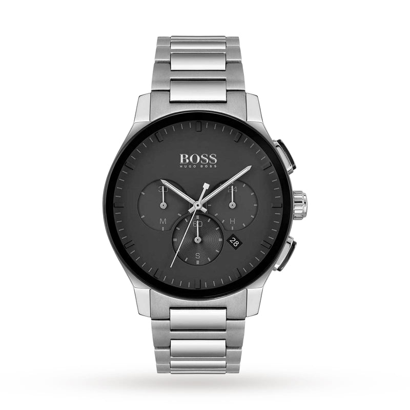 Hugo Boss Peak Silver Chronograph Men's Watch  1513762 - Watches of America
