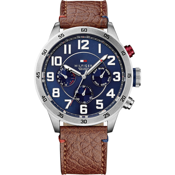 Reloj Tommy Hilfiger multifunción con esfera azul para hombre 1791066