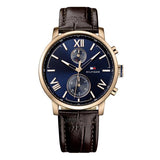 Tommy Hilfiger Quartz Leather Strap Blue Dial Men’s Watch  1791308 - Watches of America