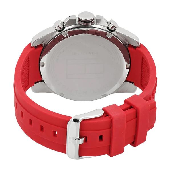 Tommy Hilfiger Men's Red Silicone Sports Watch 1791351 - Watches of America #3