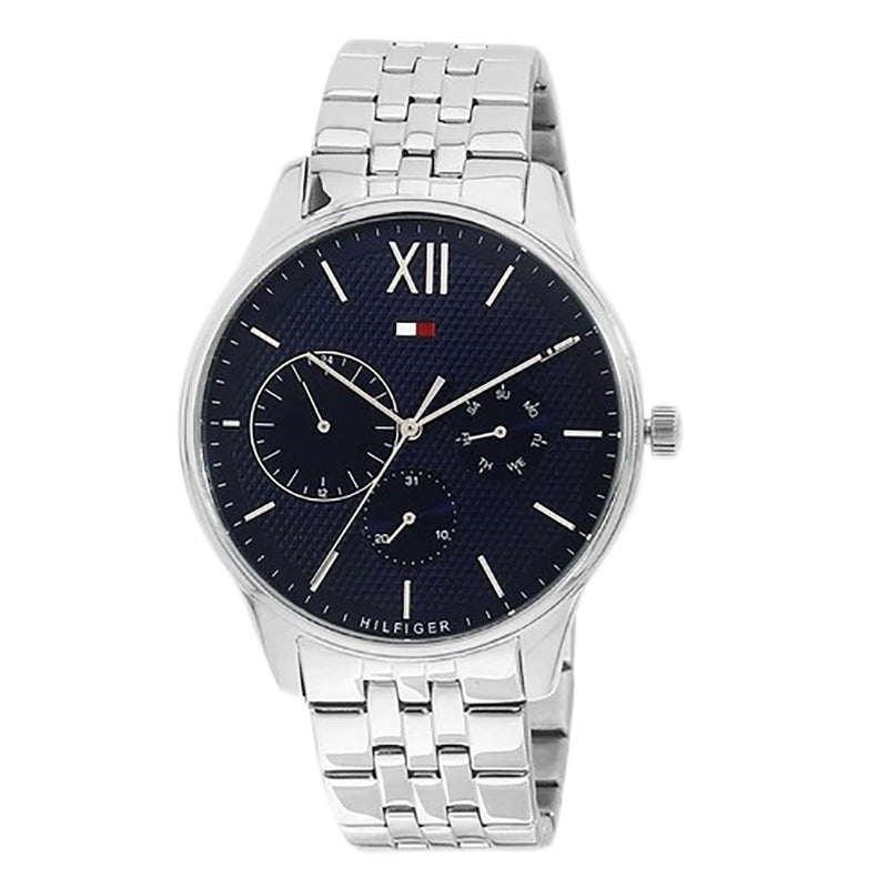 Tommy Hilfiger Blue Dial Silver Men's Watch  1791416 - Watches of America