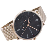 Tommy Hilfiger Grey Dial Rose Gold Mesh Men's Watch 1791506 - Watches of America #2