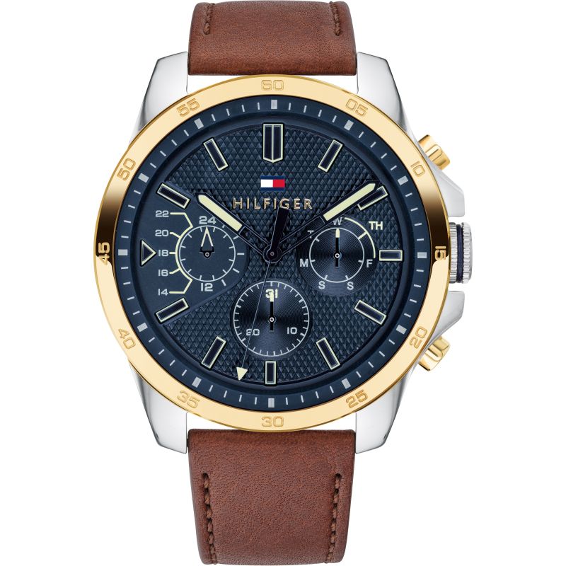 Tommy Hilfiger Decker Chronograph Blue Dial Men's Watch  1791561 - Watches of America