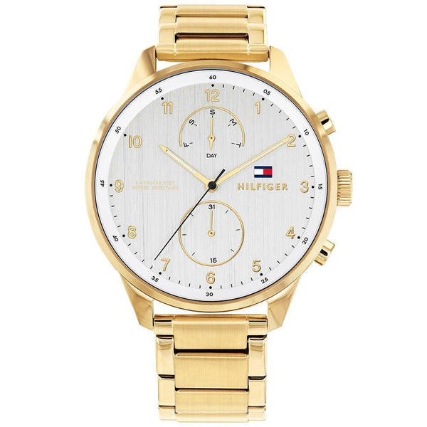Tommy Hilfiger Stainless Steel Golden Strap Men's Watch  1791576 - Watches of America