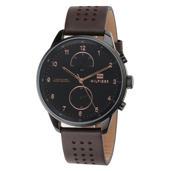 Tommy Hilfiger Modern Brown Leather Men's Watch  1791577 - Watches of America