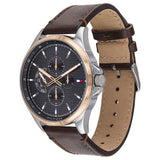 Tommy Hilfiger Multi-function Brown Leather Men's Watch 1791615 - Watches of America #3