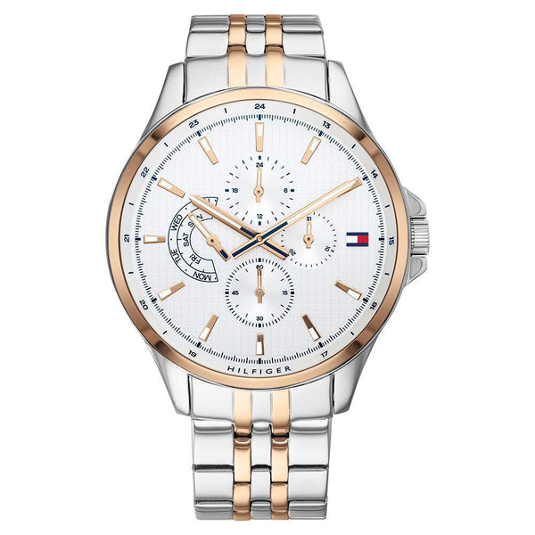 Tommy Hilfiger Multi-function Two Tone Steel Men's Watch  1791617 - Watches of America