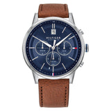 Tommy Hilfiger Multi-function Light Brown Leather Men's Watch  1791629 - Watches of America