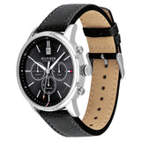 Tommy Hilfiger Multi-function Black Leather Men's Watch 1791630 - Watches of America #3
