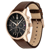 Tommy Hilfiger Multi-function Dark Brown Leather Men's Watch 1791631 - Watches of America #3