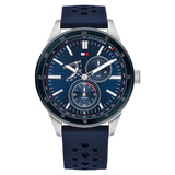Tommy Hilfiger Multi-function Blue Silicone Men's Watch  1791635 - Watches of America