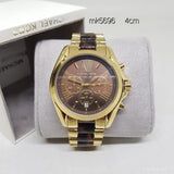 Michael Kors Bradshaw Chronograph Chocolate Gold Watch MK5696 - Watches of America #4