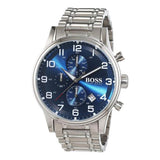 Hugo Boss Aeroliner Chronograph Blue Dial Men's Watch #1513183 - Watches of America