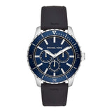 Michael Kors Cunningham Multifunction Black Silicon Men's Watch  MK7160 - Watches of America