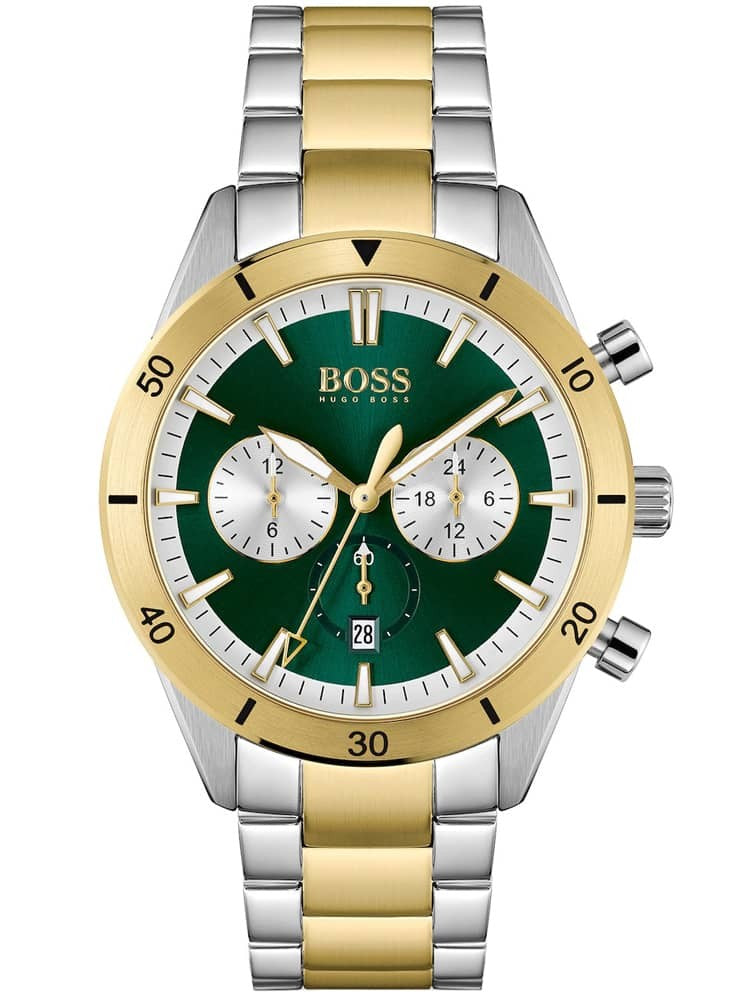 Hugo Boss Santiago Two Tone Chronograph Men's Watch  1513872 - Watches of America