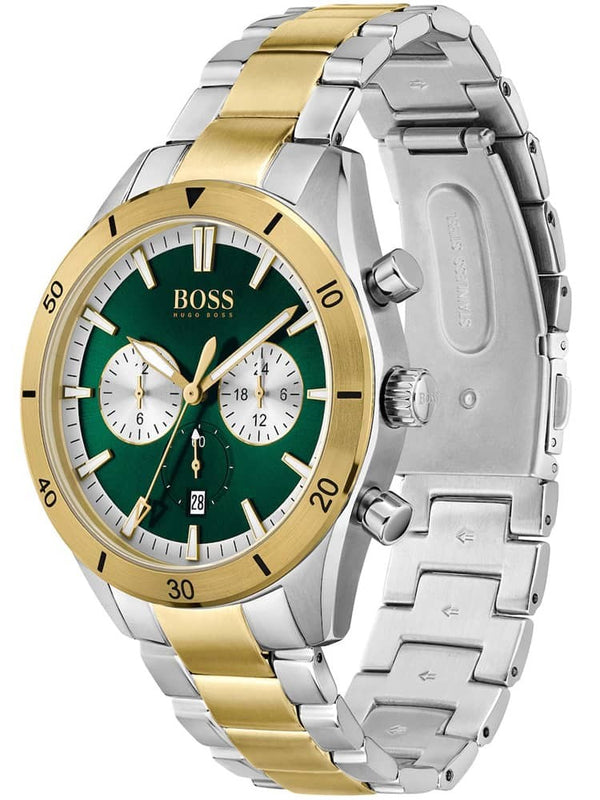 Hugo Boss Santiago Two Tone Chronograph Men's Watch 1513872 - Watches of America #2