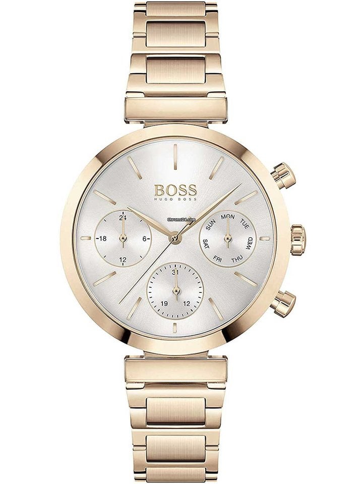 Hugo Boss Flawless Chronograph Rose Gold Women's Watch  1502531 - Watches of America