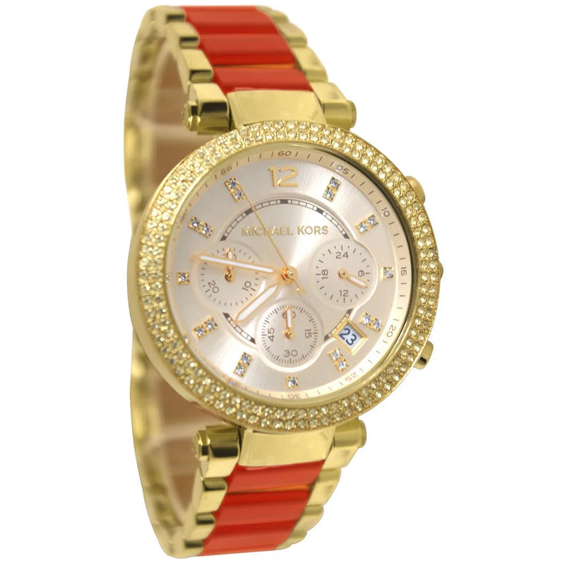 Michael Kors Parker Multi-Function Champagne Dial Ladies Watch MK6139 - Watches of America #2