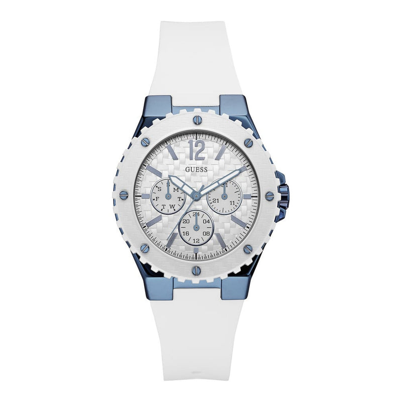 Guess Overdrive Multi-function Display Silicone Strap Women's Watch  W0149L6 - Watches of America