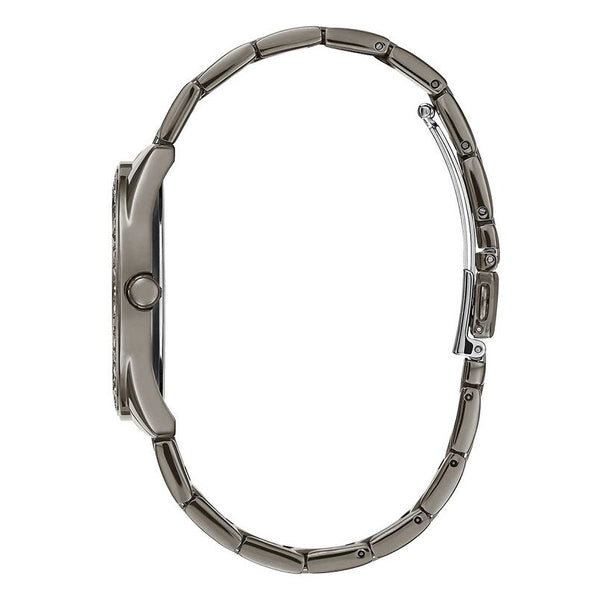 Guess  Women's Analog Ion Coated Stainless Steel Bracelet Women's Watch W1201L4 - Watches of America #2