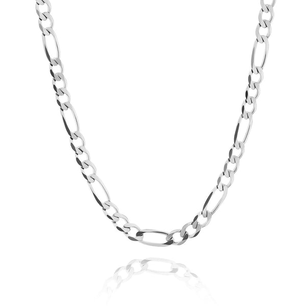 Big Daddy 3mm Stainless Steel Figaro Silver Chain