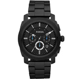 Fossil Machine Reloj cronógrafo de cuarzo con esfera negra para hombre FS4552IE
