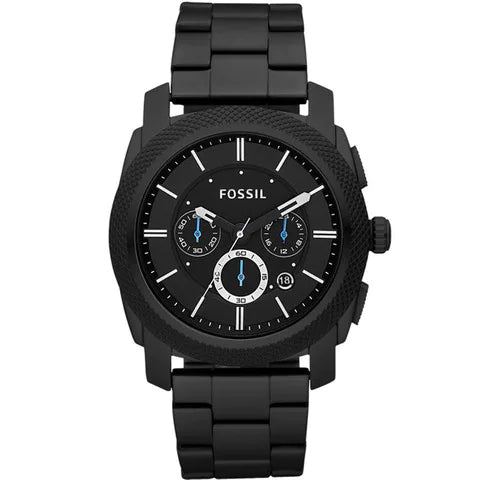 Fossil Machine Reloj cronógrafo de cuarzo con esfera negra para hombre FS4552IE