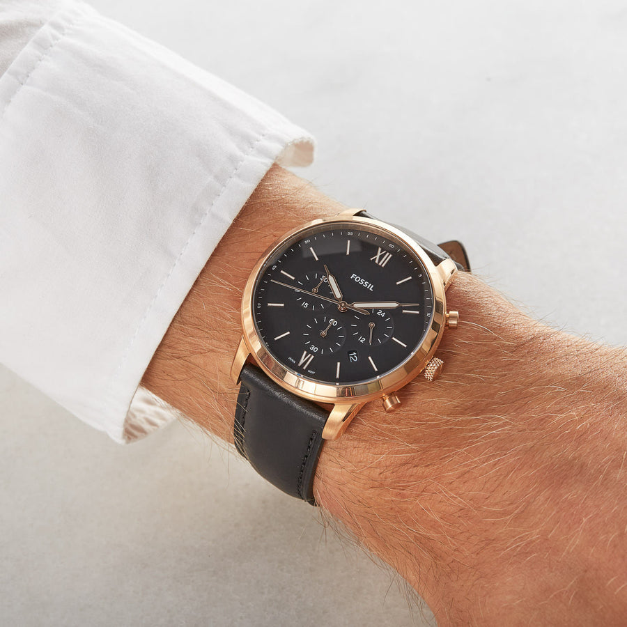 Fossil neutra hotsell chronograph black