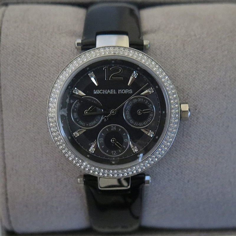 Reloj mk negro online dama