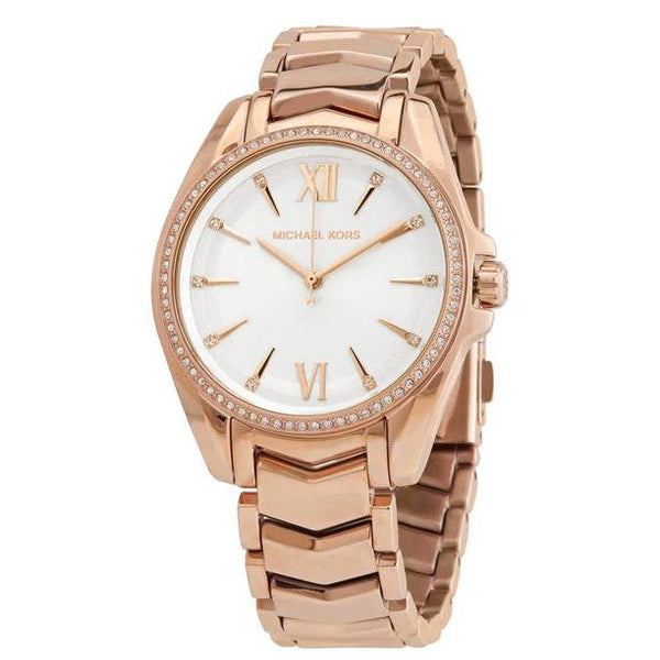 Michael Kors Whitney cuarzo cristal esfera blanca señoras reloj mk6694