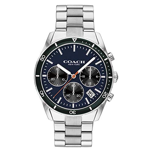 Coach Thompson Silver Sports Men's Watch  14602383 - Watches of America