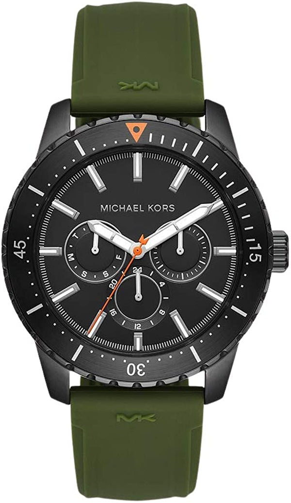 Michael Kors Cunningham Multifunctional Green Strap Men's Watch  MK7165 - Watches of America