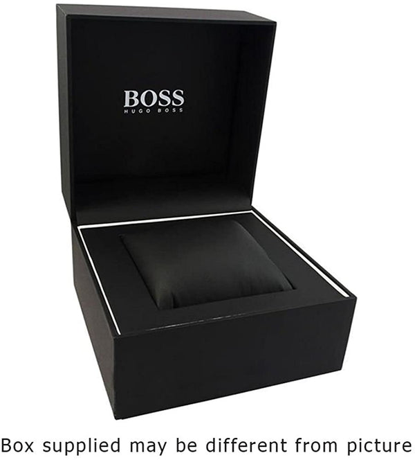 Hugo Boss Ikon Rose Gold Black Leather Mens Watch HB1513179 - Watches of America #2