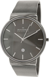 Skagen Ancher Gray Dial Gray Ion-plated Mesh Reloj para hombre SKW6108