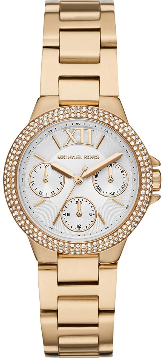 Michael Kors Camille cuarzo cristal esfera blanca señoras reloj MK6844