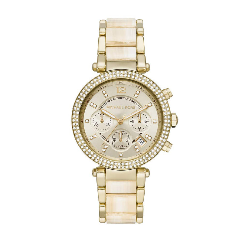 Michael Kors Parker Gold Tone Chronograph Women's Watch  MK6831 - Watches of America