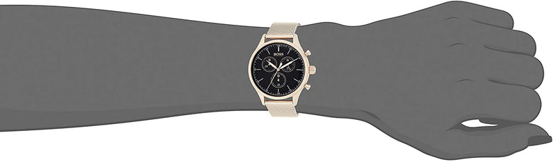 Hugo Boss Men's Companion Rose Gold-Tone Steel Bracelet Watch HB1513548 - Watches of America #4